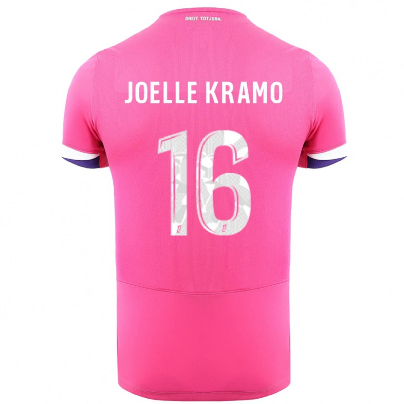 Danxen Femme Maillot Marie Joelle Kramo #16 Rose Blanc Tenues Extérieur 2025/26 T-Shirt