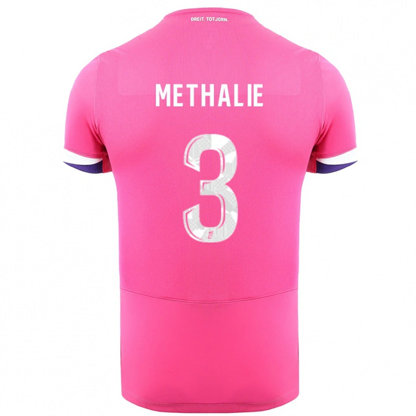 Danxen Femme Maillot Dayann Methalie #3 Rose Blanc Tenues Extérieur 2025/26 T-Shirt