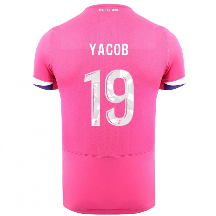 Danxen Femme Maillot Ilana Yacob #19 Rose Blanc Tenues Extérieur 2025/26 T-Shirt