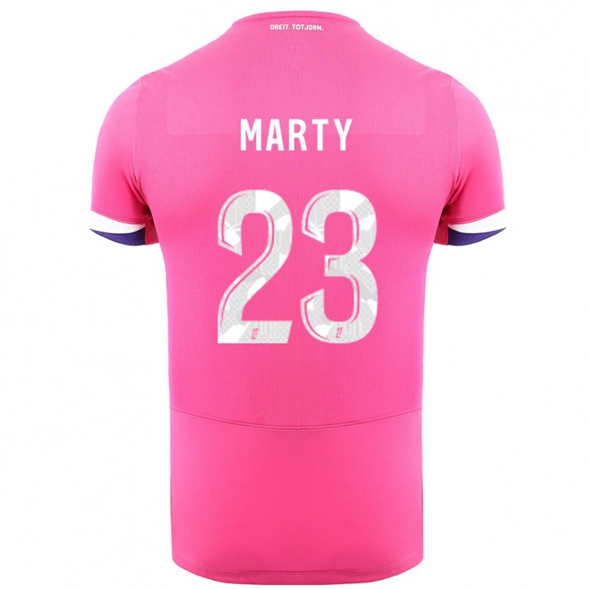 Danxen Femme Maillot Chloé Marty #23 Rose Blanc Tenues Extérieur 2025/26 T-Shirt