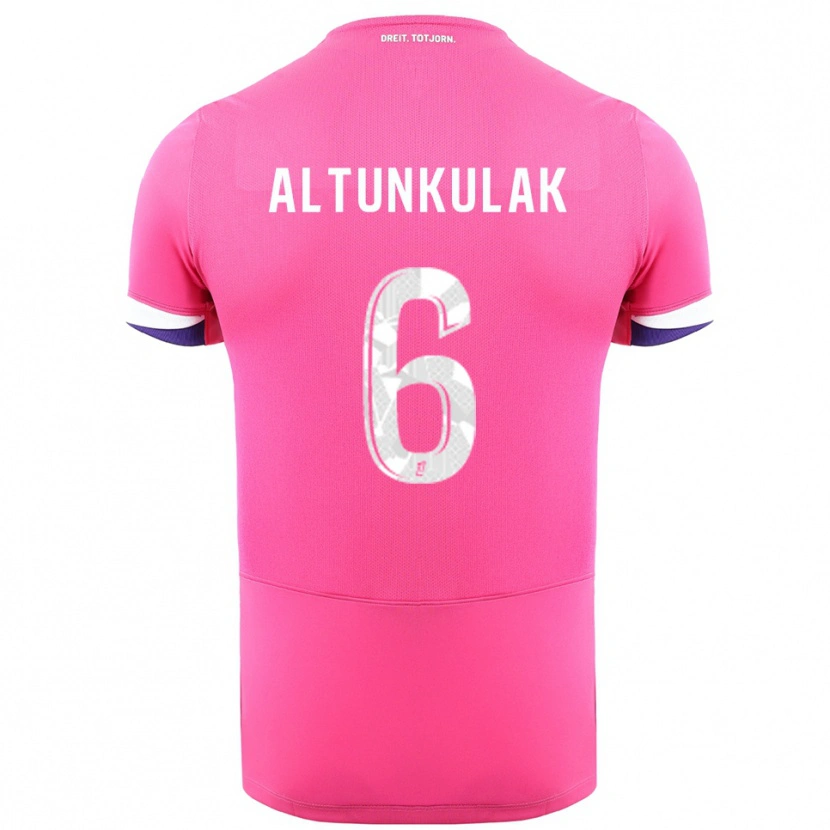 Danxen Femme Maillot Selen Altunkulak #6 Rose Blanc Tenues Extérieur 2025/26 T-Shirt