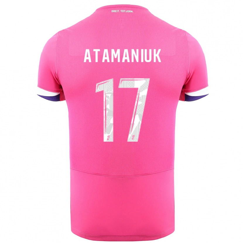Danxen Femme Maillot Alexandra Atamaniuk #17 Rose Blanc Tenues Extérieur 2025/26 T-Shirt