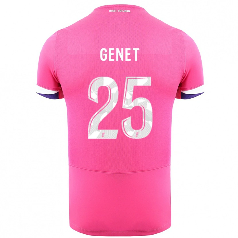 Danxen Femme Maillot Marine Genet #25 Rose Blanc Tenues Extérieur 2025/26 T-Shirt