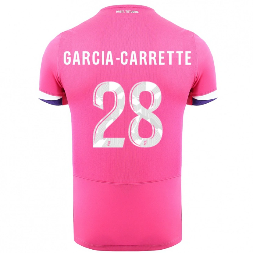 Danxen Femme Maillot Hortense Garcia-Carrette #28 Rose Blanc Tenues Extérieur 2025/26 T-Shirt