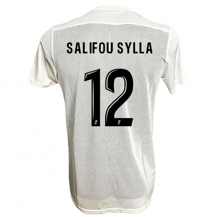 Danxen Femme Maillot Salifou Sylla #12 Noir Blanc Tenues Extérieur 2025/26 T-Shirt