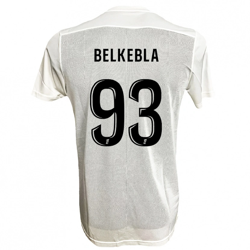 Danxen Femme Maillot Haris Belkebla #93 Noir Blanc Tenues Extérieur 2025/26 T-Shirt