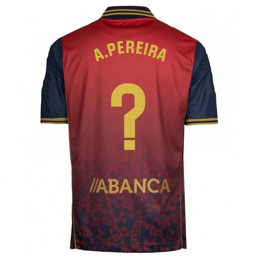 Danxen Femme Maillot Alejandro Pereira #0 Rouge Marine Tenues Extérieur 2025/26 T-Shirt