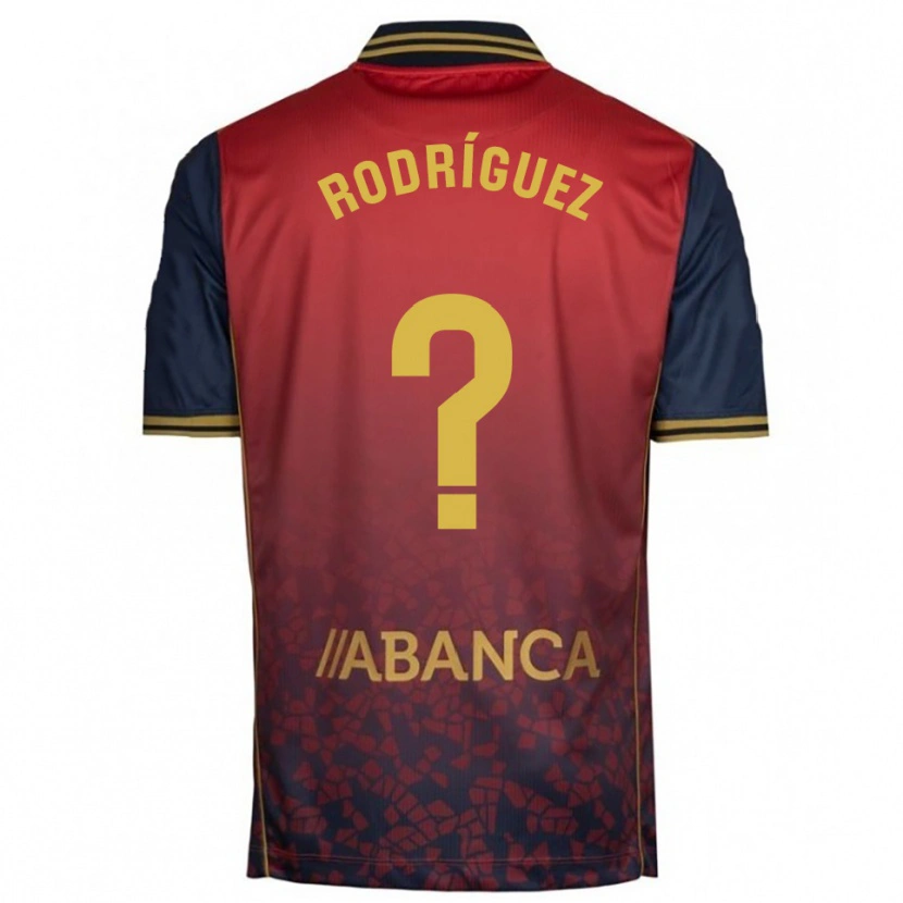 Danxen Femme Maillot Carlos Rodríguez #0 Rouge Marine Tenues Extérieur 2025/26 T-Shirt