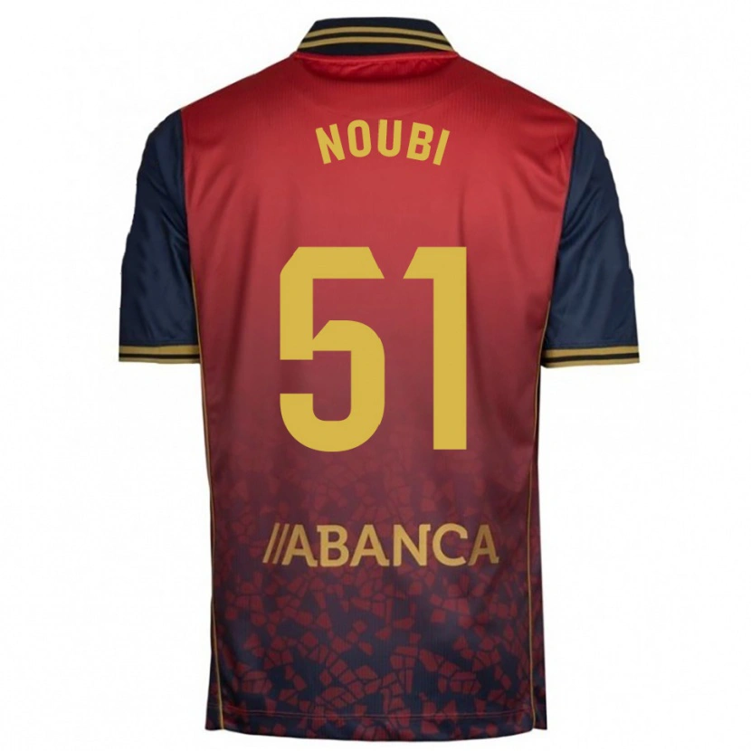 Danxen Femme Maillot Lucas Noubi #51 Rouge Marine Tenues Extérieur 2025/26 T-Shirt