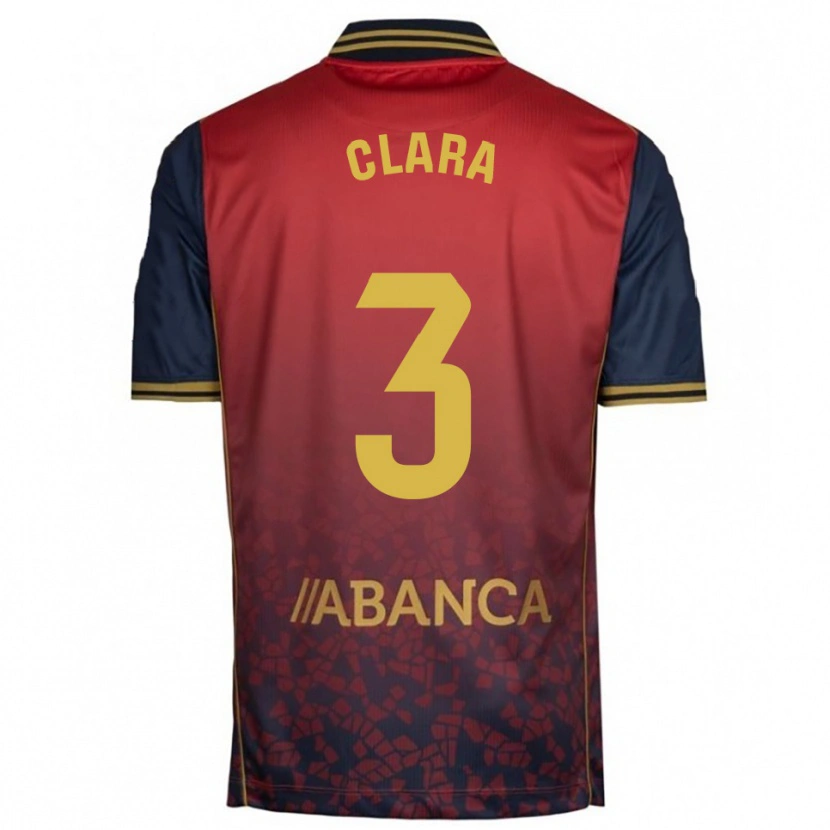 Danxen Femme Maillot Clara Rodríguez #3 Rouge Marine Tenues Extérieur 2025/26 T-Shirt