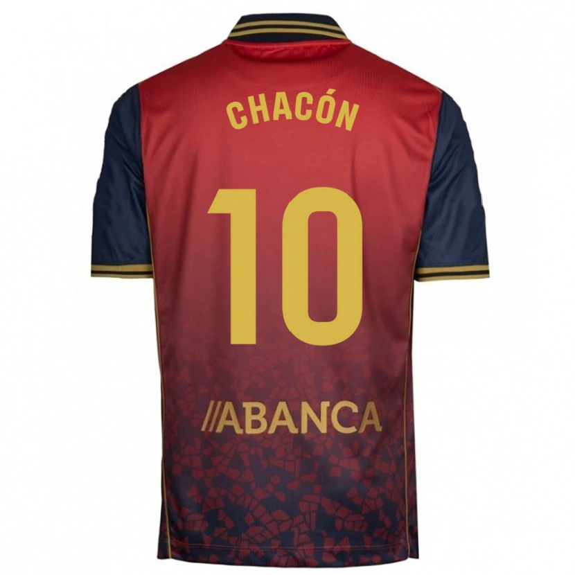 Danxen Femme Maillot Luis Chacón #10 Rouge Marine Tenues Extérieur 2025/26 T-Shirt