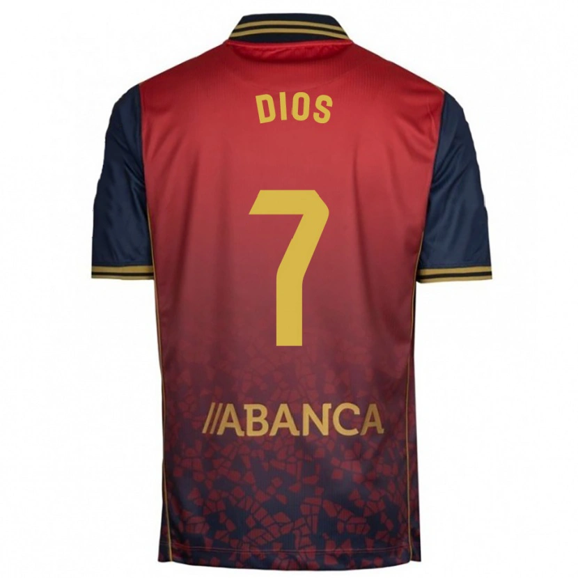 Danxen Femme Maillot Eva Dios #7 Rouge Marine Tenues Extérieur 2025/26 T-Shirt