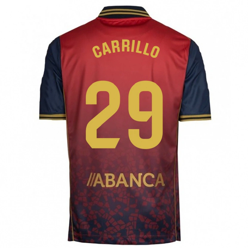 Danxen Femme Maillot Noé Carrillo #29 Rouge Marine Tenues Extérieur 2025/26 T-Shirt