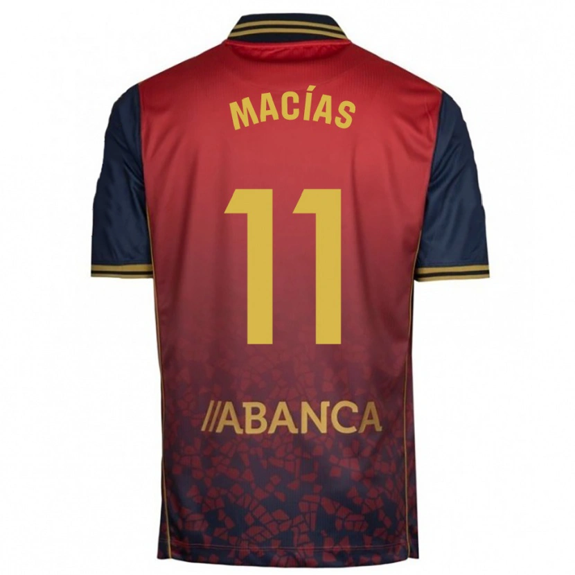 Danxen Femme Maillot Luisao Macías #11 Rouge Marine Tenues Extérieur 2025/26 T-Shirt