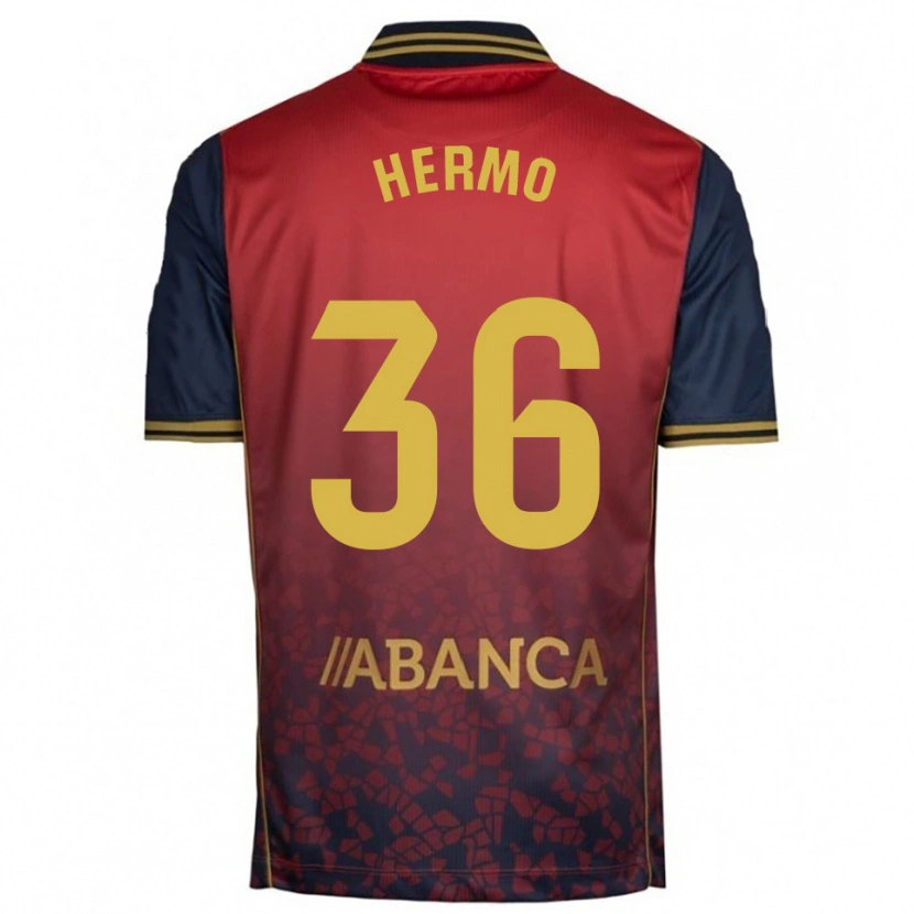 Danxen Femme Maillot Mario Hermo #36 Rouge Marine Tenues Extérieur 2025/26 T-Shirt