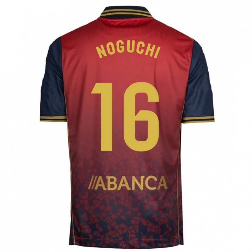 Danxen Femme Maillot Ayaka Noguchi #16 Rouge Marine Tenues Extérieur 2025/26 T-Shirt