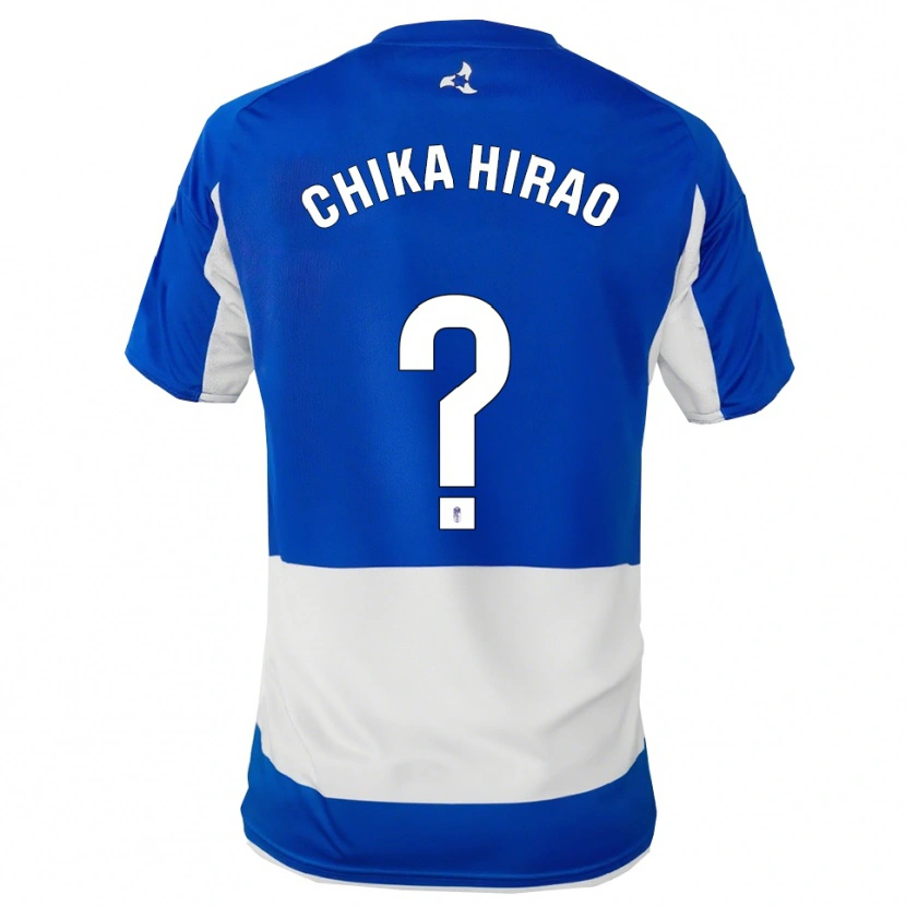 Danxen Femme Maillot Hirao Chika #0 Bleu Blanc Tenues Extérieur 2025/26 T-Shirt