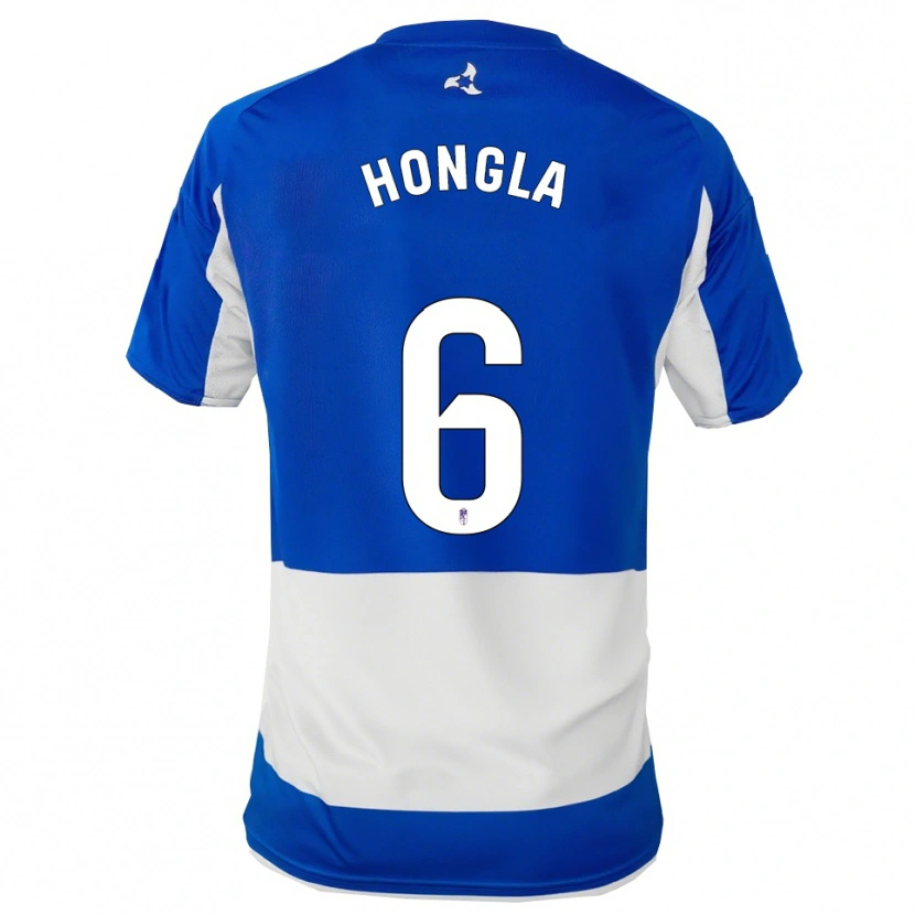 Danxen Femme Maillot Martin Hongla #6 Bleu Blanc Tenues Extérieur 2025/26 T-Shirt