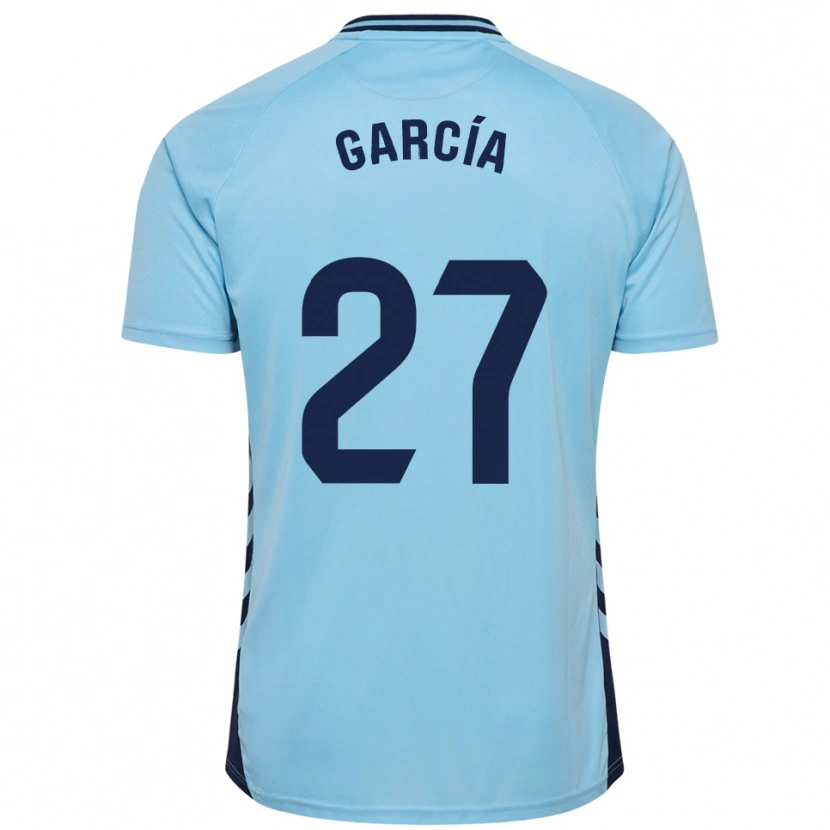 Danxen Femme Maillot Ale García #27 Bleu Ciel Tenues Extérieur 2025/26 T-Shirt