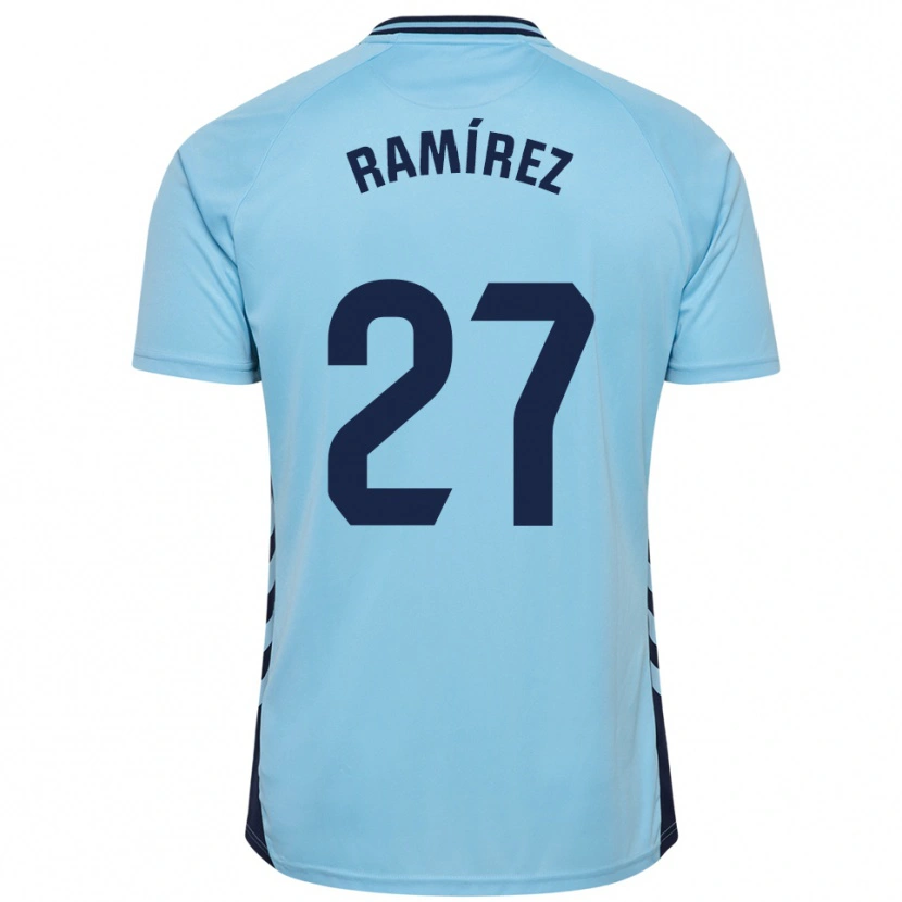 Danxen Femme Maillot Kirian Ramírez #27 Bleu Ciel Tenues Extérieur 2025/26 T-Shirt
