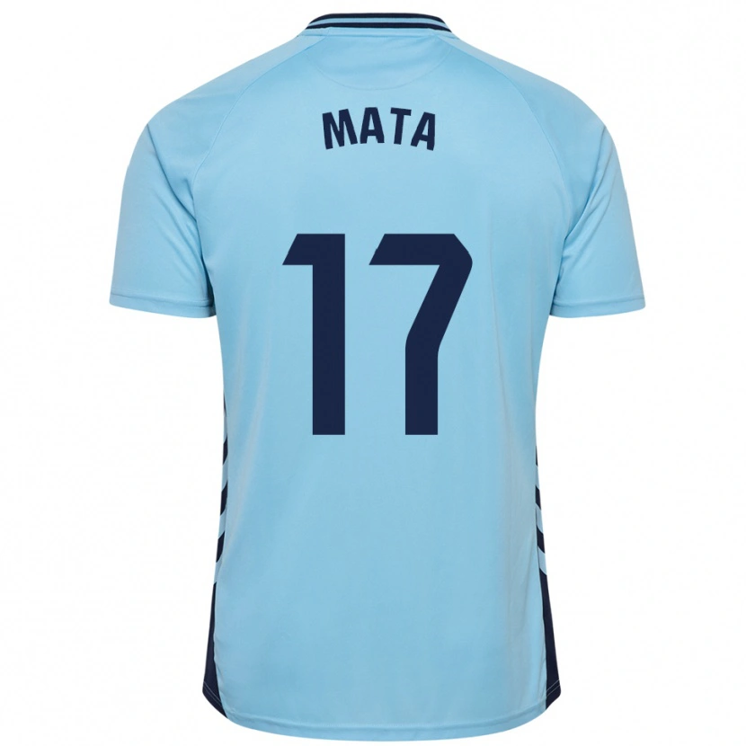 Danxen Femme Maillot Jaime Mata #17 Bleu Ciel Tenues Extérieur 2025/26 T-Shirt