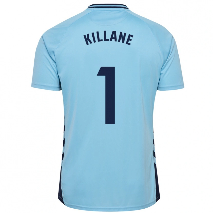Danxen Femme Maillot Álvaro Killane #1 Bleu Ciel Tenues Extérieur 2025/26 T-Shirt