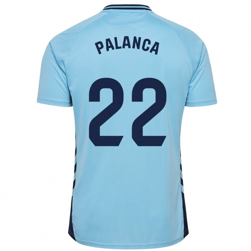 Danxen Femme Maillot Palanca #22 Bleu Ciel Tenues Extérieur 2025/26 T-Shirt