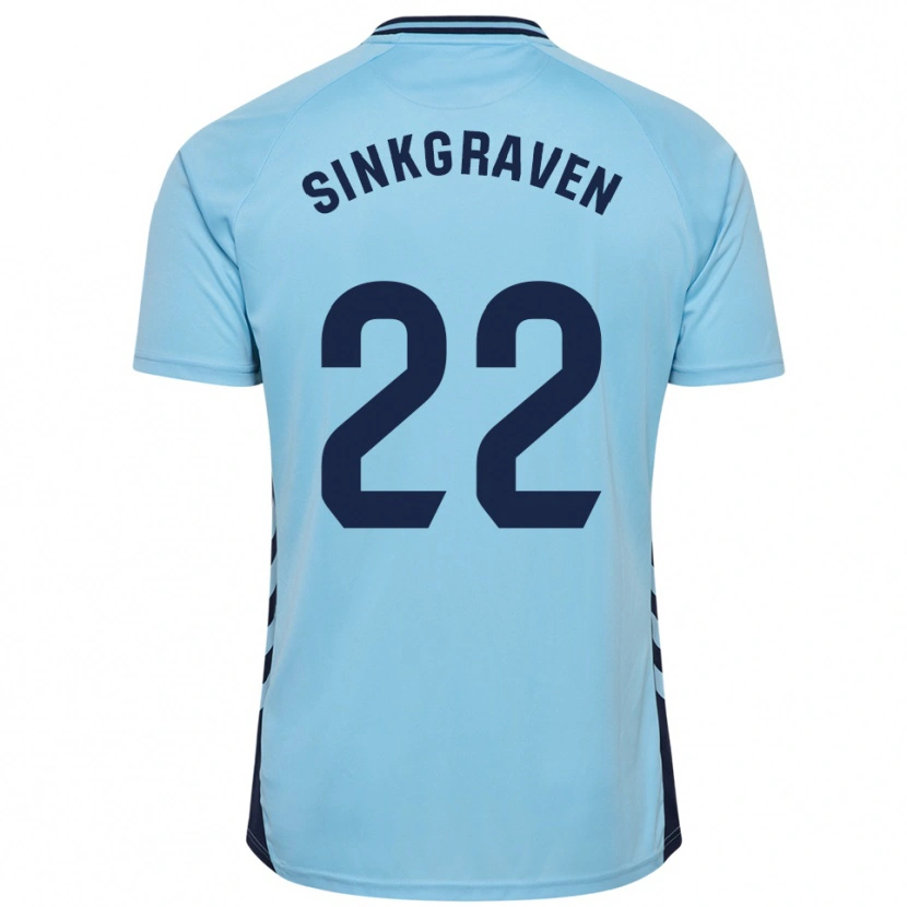 Danxen Femme Maillot Daley Sinkgraven #22 Bleu Ciel Tenues Extérieur 2025/26 T-Shirt