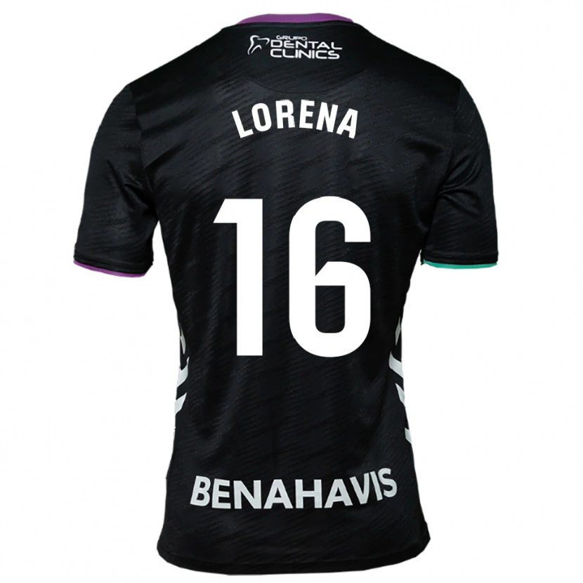 Danxen Femme Maillot Lorena Herrera De Miguel #16 Noir Violet Vert Tenues Extérieur 2025/26 T-Shirt