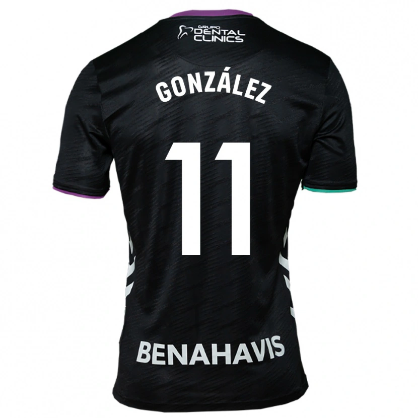 Danxen Femme Maillot Óscar González #11 Noir Violet Vert Tenues Extérieur 2025/26 T-Shirt