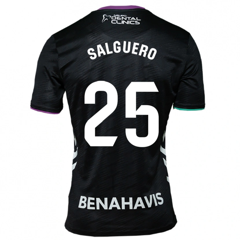 Danxen Femme Maillot Ismael Salguero #25 Noir Violet Vert Tenues Extérieur 2025/26 T-Shirt