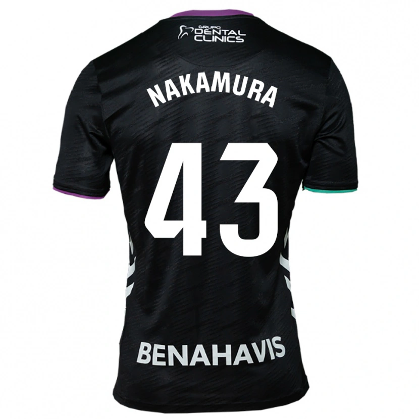 Danxen Femme Maillot Mare Nakamura #43 Noir Violet Vert Tenues Extérieur 2025/26 T-Shirt