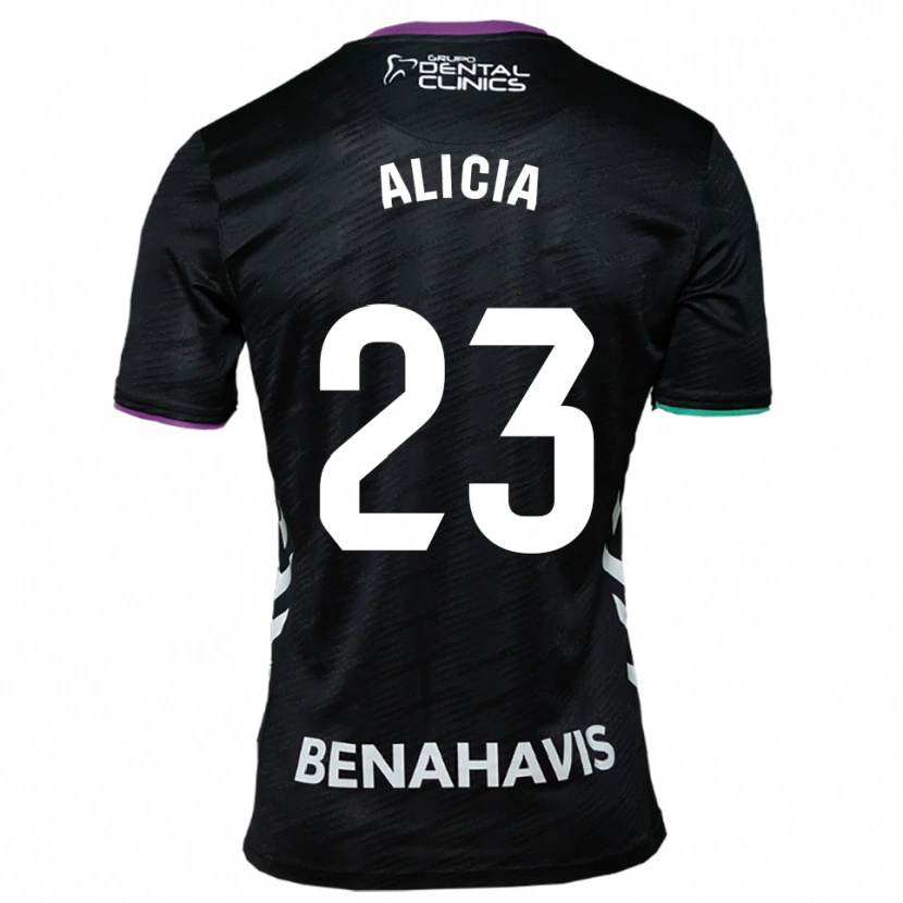 Danxen Femme Maillot Alicia Martínez Quiles #23 Noir Violet Vert Tenues Extérieur 2025/26 T-Shirt