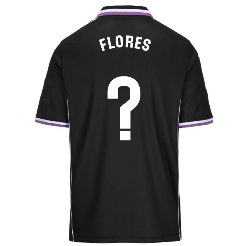 Danxen Femme Maillot Miguel Flores #0 Violet Noir Tenues Extérieur 2025/26 T-Shirt