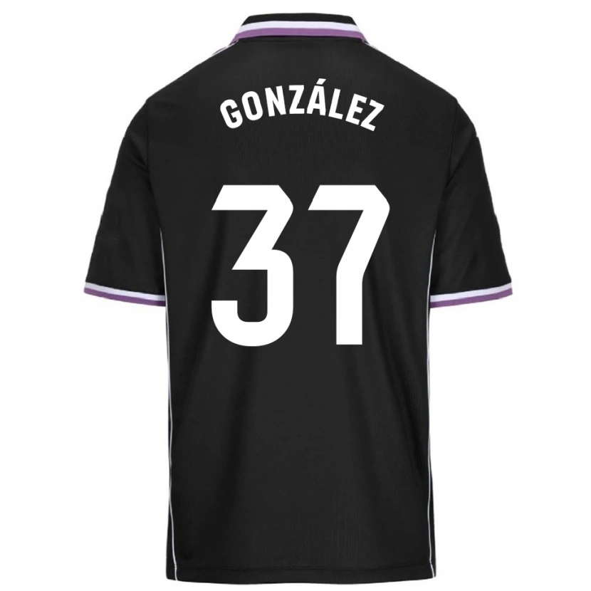 Danxen Femme Maillot Raúl González #37 Violet Noir Tenues Extérieur 2025/26 T-Shirt