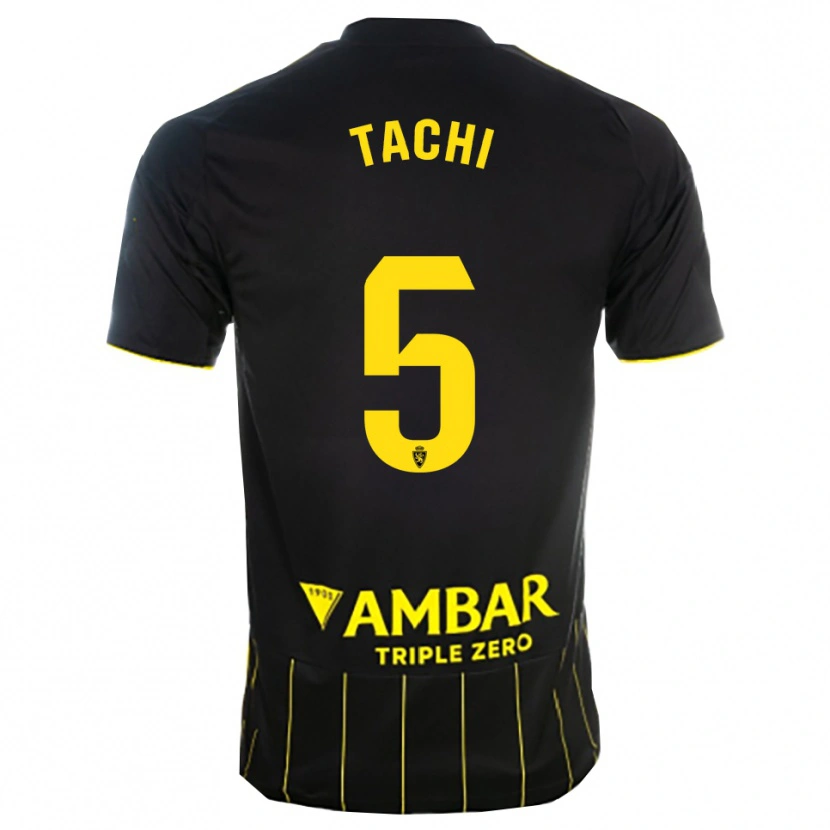 Danxen Femme Maillot Tachi #5 Noir Jaune Tenues Extérieur 2025/26 T-Shirt