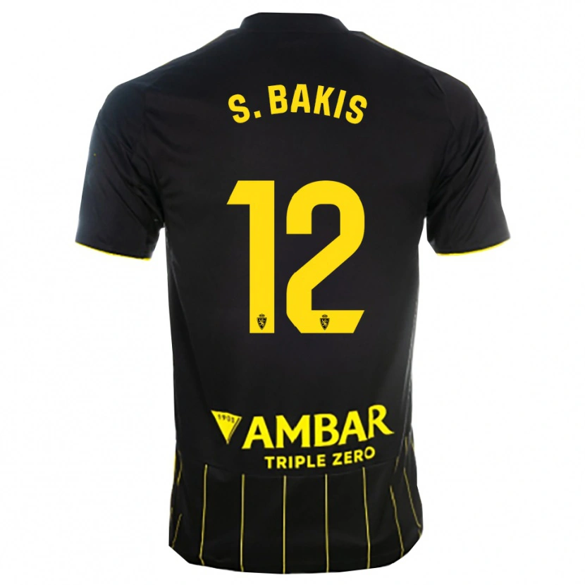 Danxen Femme Maillot Sinan Bakış #12 Noir Jaune Tenues Extérieur 2025/26 T-Shirt