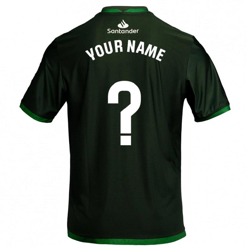 Danxen Femme Maillot Votre Nom #0 Vert Foncé Tenues Extérieur 2025/26 T-Shirt