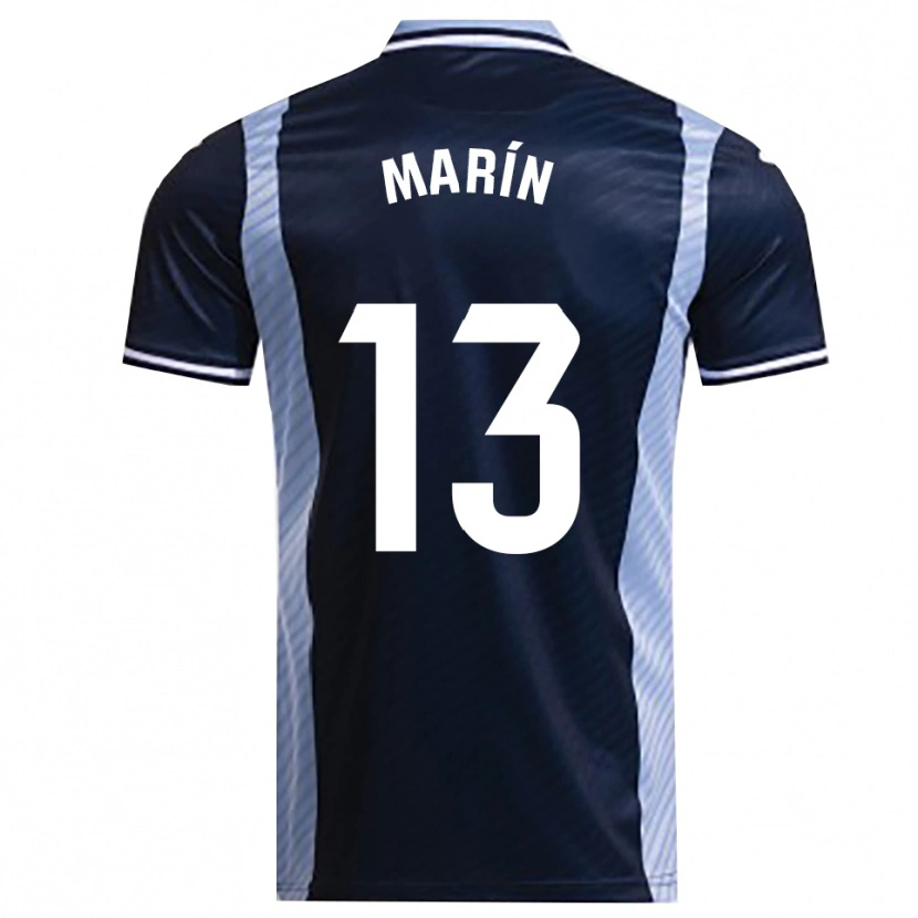Danxen Femme Maillot Carlos Marín #13 Marine Bleu Ciel Tenues Extérieur 2025/26 T-Shirt