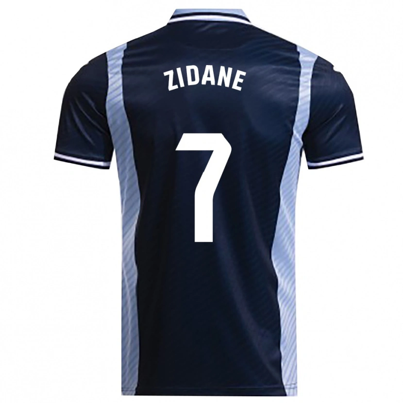 Danxen Femme Maillot Théo Zidane #7 Marine Bleu Ciel Tenues Extérieur 2025/26 T-Shirt