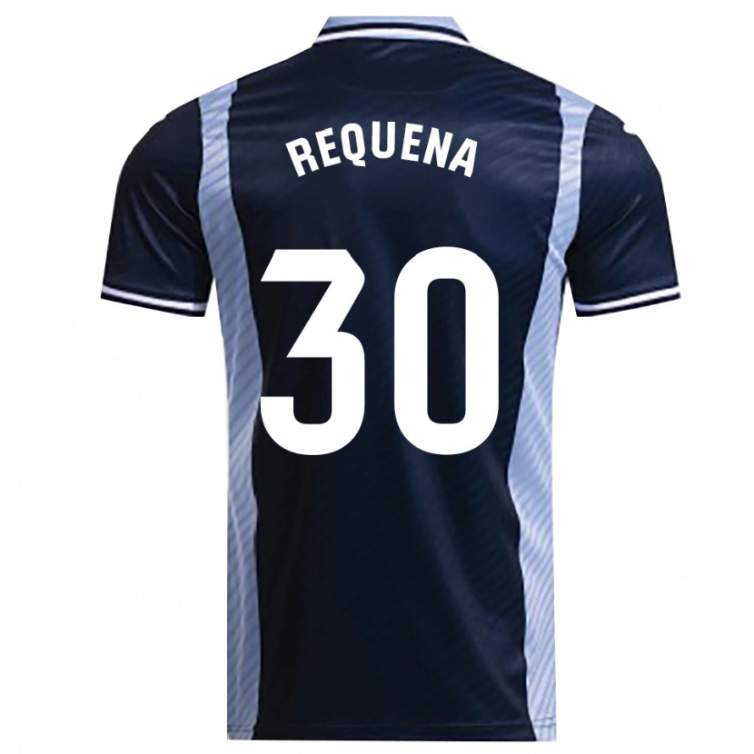 Danxen Femme Maillot Dani Requena #30 Marine Bleu Ciel Tenues Extérieur 2025/26 T-Shirt