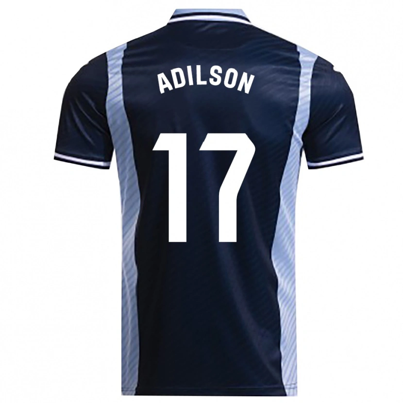Danxen Femme Maillot Adilson #17 Marine Bleu Ciel Tenues Extérieur 2025/26 T-Shirt