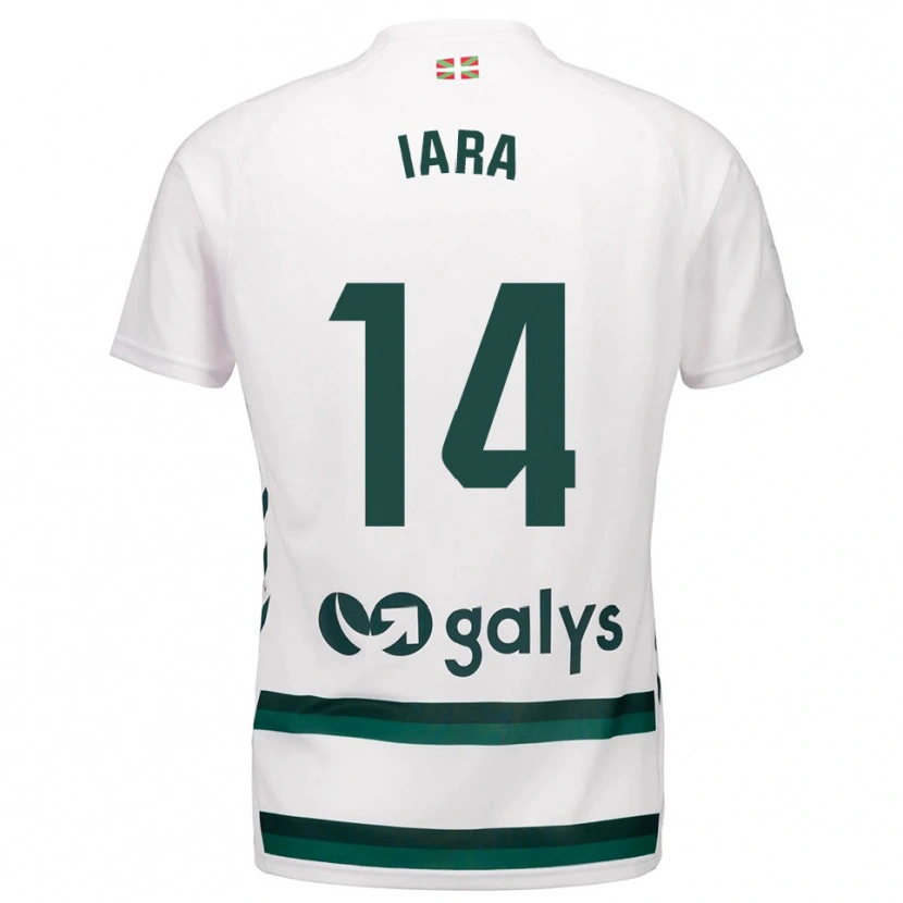 Danxen Femme Maillot Iara Lacosta Sánchez #14 Blanc Vert Tenues Extérieur 2025/26 T-Shirt