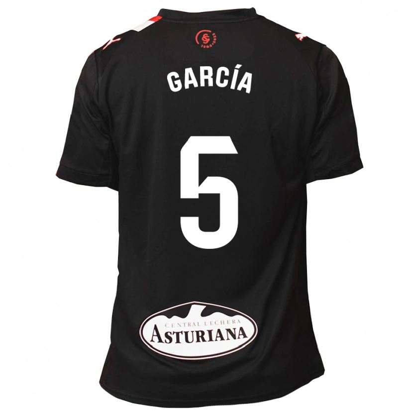 Danxen Femme Maillot Pablo García #5 Noir Blanc Tenues Extérieur 2025/26 T-Shirt