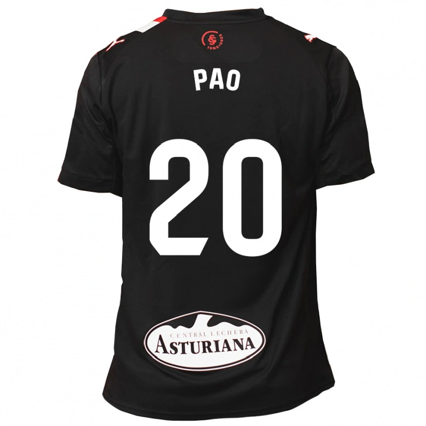 Danxen Femme Maillot Paola Hernández Martín #20 Noir Blanc Tenues Extérieur 2025/26 T-Shirt