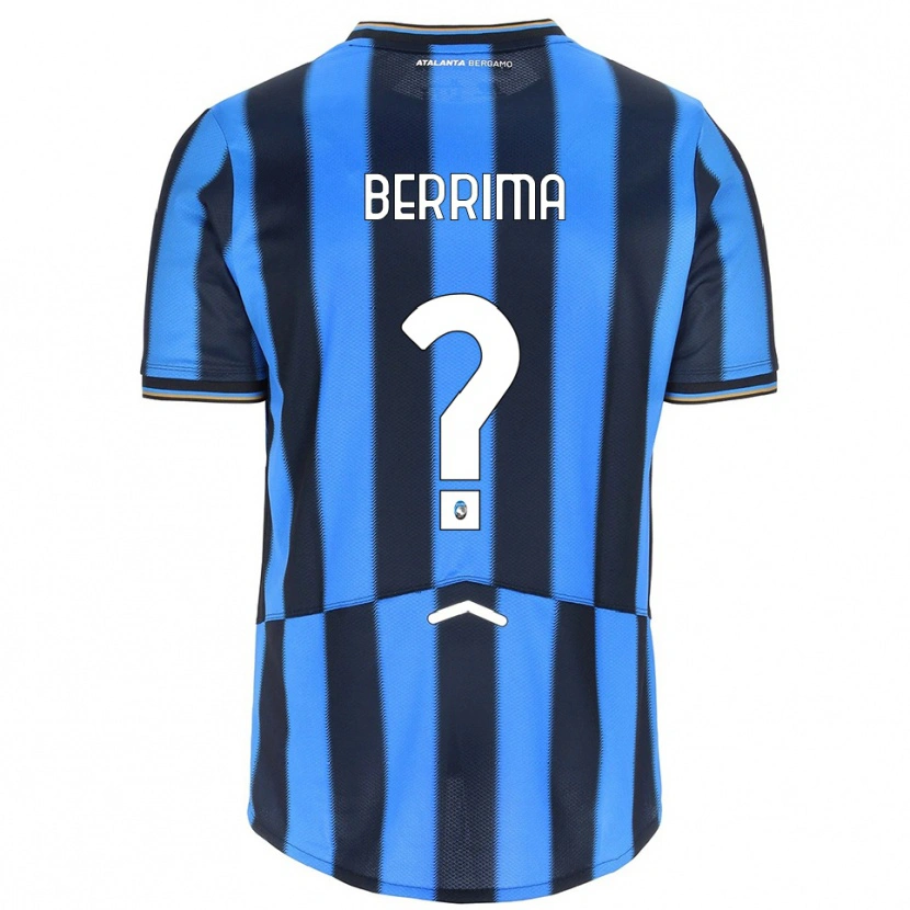 Danxen Enfant Maillot Salim Berrima #0 Bleu Ciel Noir Tenues Domicile 2025/26 T-Shirt