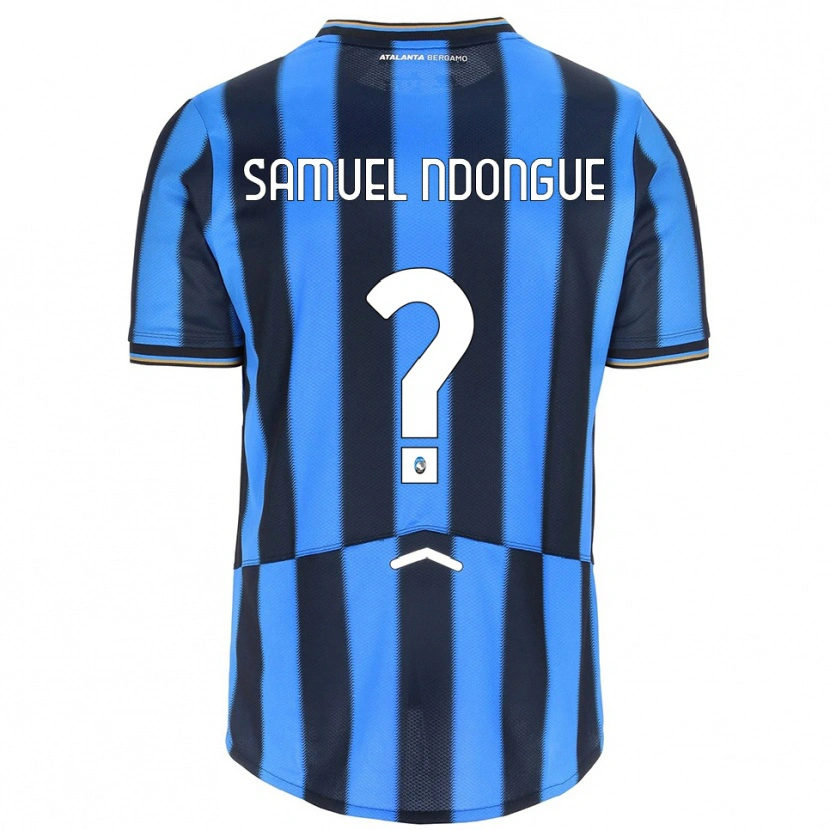 Danxen Enfant Maillot Frederick Samuel Ndongue #0 Bleu Ciel Noir Tenues Domicile 2025/26 T-Shirt
