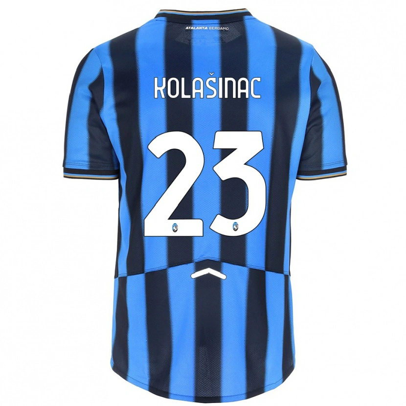 Danxen Enfant Maillot Sead Kolasinac #23 Bleu Ciel Noir Tenues Domicile 2025/26 T-Shirt