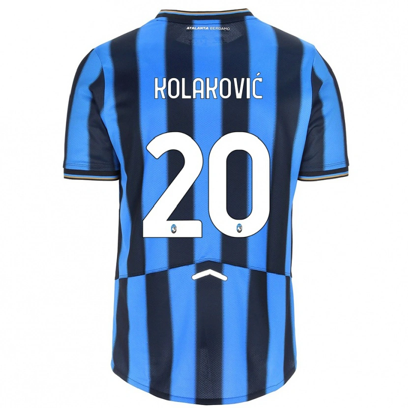 Danxen Enfant Maillot Vinko Kolaković #20 Bleu Ciel Noir Tenues Domicile 2025/26 T-Shirt