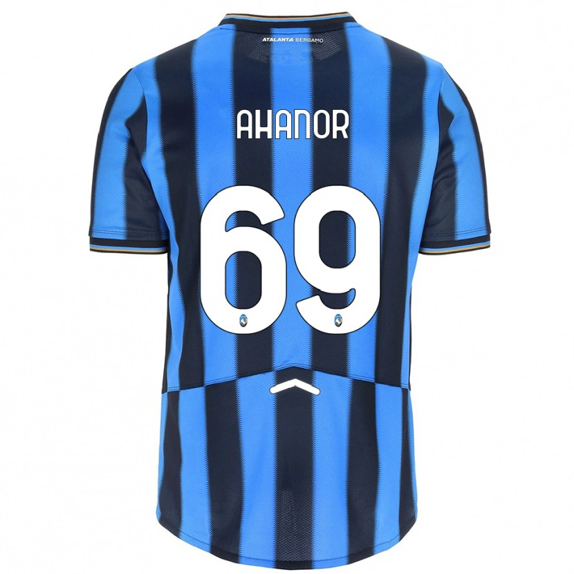 Danxen Enfant Maillot Honest Ahanor #69 Bleu Ciel Noir Tenues Domicile 2025/26 T-Shirt